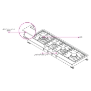 تصویر  اجاق گاز صفحه ای کن مدل روبی  RUBY_ I